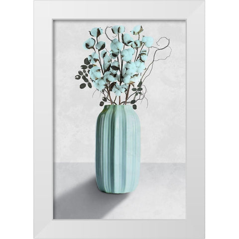 Cotton Bouquet 1 White Modern Wood Framed Art Print by Prime, Marcus