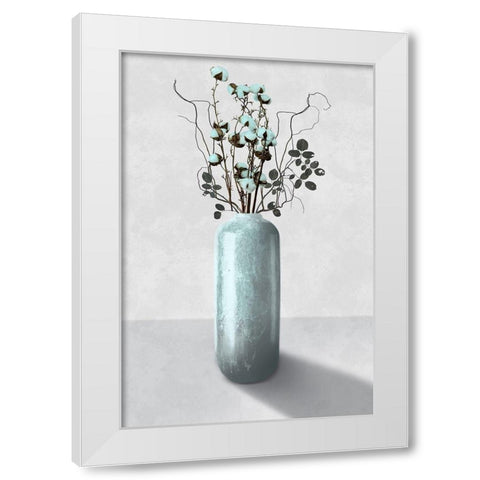 Cotton Bouquet 2 White Modern Wood Framed Art Print by Prime, Marcus