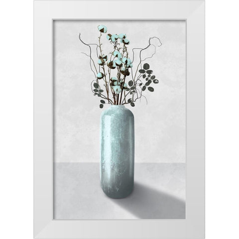 Cotton Bouquet 2 White Modern Wood Framed Art Print by Prime, Marcus