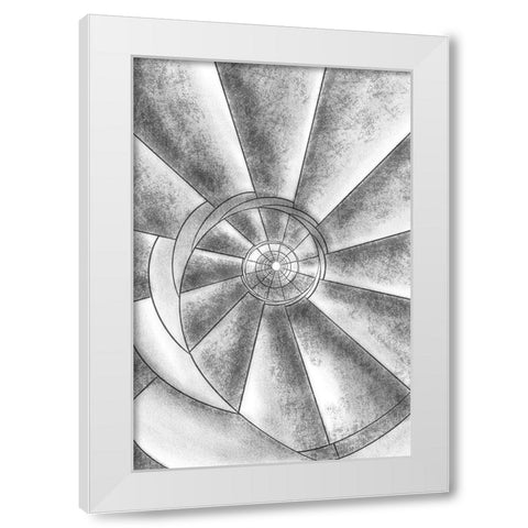 Stairway To Heaven White Modern Wood Framed Art Print by Prime, Marcus