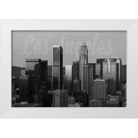 Morning LA White Modern Wood Framed Art Print by Prime, Marcus