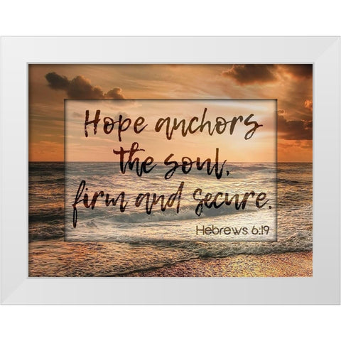 Soul Anchor White Modern Wood Framed Art Print by Prime, Marcus