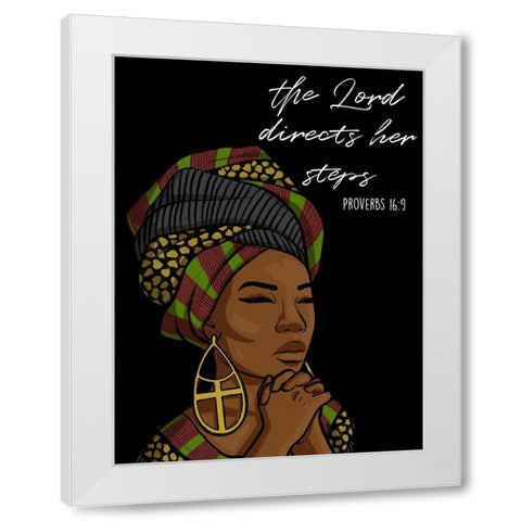 Directing Steps White Modern Wood Framed Art Print by Prime, Marcus