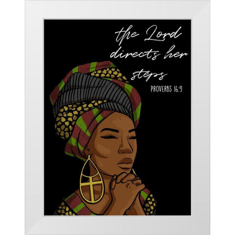 Directing Steps White Modern Wood Framed Art Print by Prime, Marcus