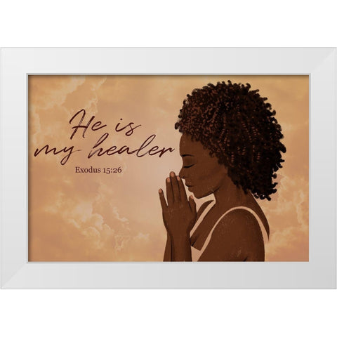 My Healer White Modern Wood Framed Art Print by Prime, Marcus