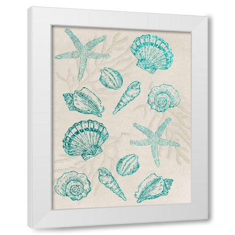 Sea Floor Bunch White Modern Wood Framed Art Print by Prime, Marcus