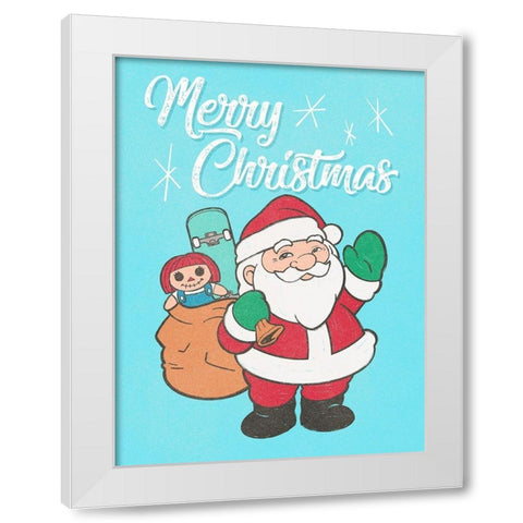 Vintage Christmas White Modern Wood Framed Art Print by Prime, Marcus