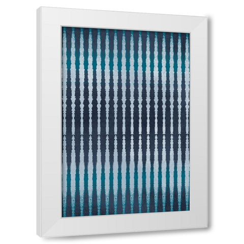 Slashing Pattern White Modern Wood Framed Art Print by Prime, Marcus