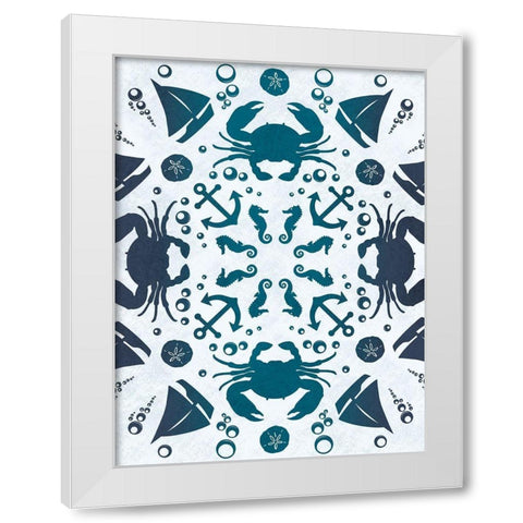 Coastal Togetherness White Modern Wood Framed Art Print by Prime, Marcus