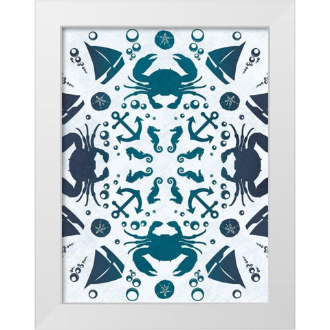 Coastal Togetherness White Modern Wood Framed Art Print by Prime, Marcus