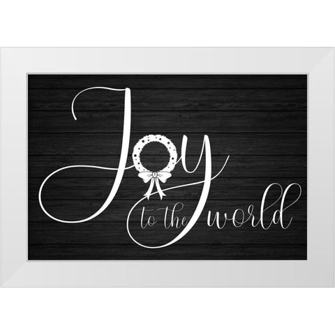 Joy To The World White Modern Wood Framed Art Print by Prime, Marcus