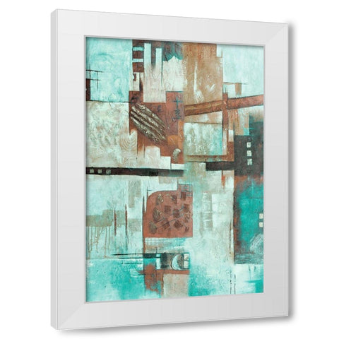 Continuous Puzzle White Modern Wood Framed Art Print by Prime, Marcus