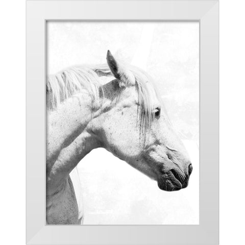 Praying Steed 2 White Modern Wood Framed Art Print by Prime, Marcus