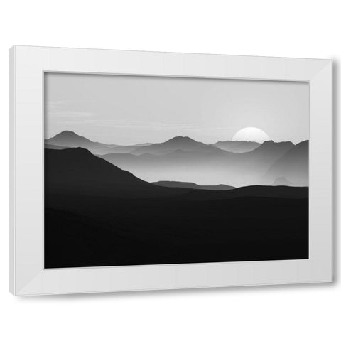 Vast Horizon White Modern Wood Framed Art Print by Prime, Marcus