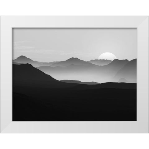 Vast Horizon White Modern Wood Framed Art Print by Prime, Marcus