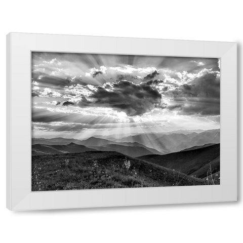 Skys The Limit White Modern Wood Framed Art Print by Prime, Marcus