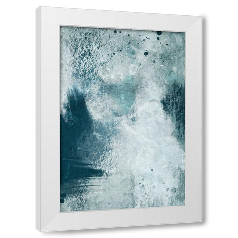 Azure Ancient Rubble 1 White Modern Wood Framed Art Print by Prime, Marcus