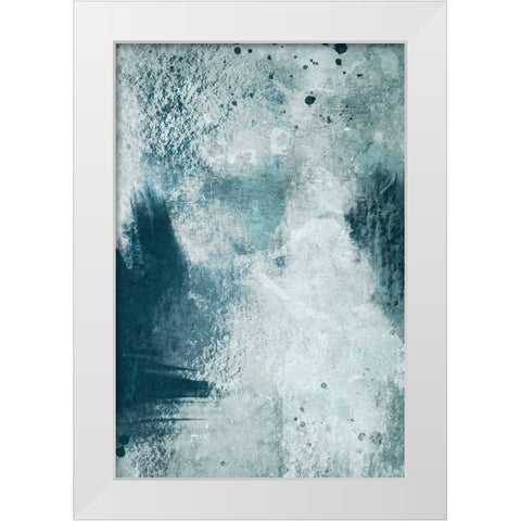 Azure Ancient Rubble 1 White Modern Wood Framed Art Print by Prime, Marcus