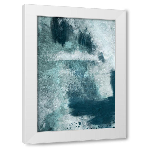Azure Ancient Rubble 2 White Modern Wood Framed Art Print by Prime, Marcus