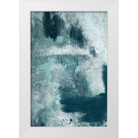Azure Ancient Rubble 2 White Modern Wood Framed Art Print by Prime, Marcus