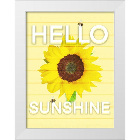 Hello Sunsine 2 White Modern Wood Framed Art Print by Prime, Marcus