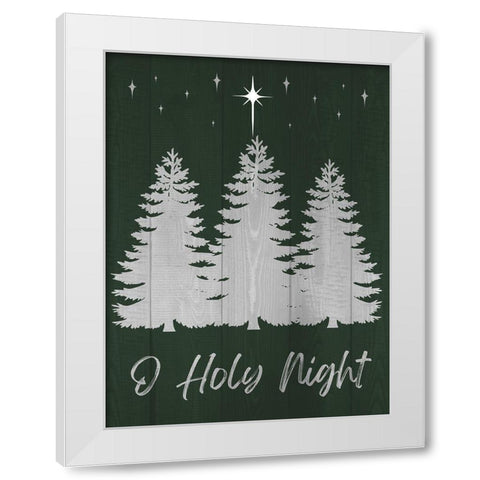 O Holy Night White Modern Wood Framed Art Print by Prime, Marcus