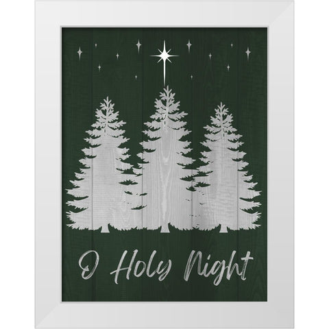 O Holy Night White Modern Wood Framed Art Print by Prime, Marcus