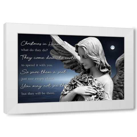 Christmas In Heaven White Modern Wood Framed Art Print by Prime, Marcus