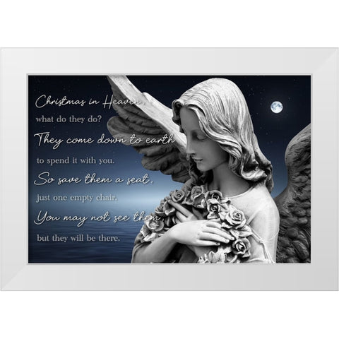 Christmas In Heaven White Modern Wood Framed Art Print by Prime, Marcus