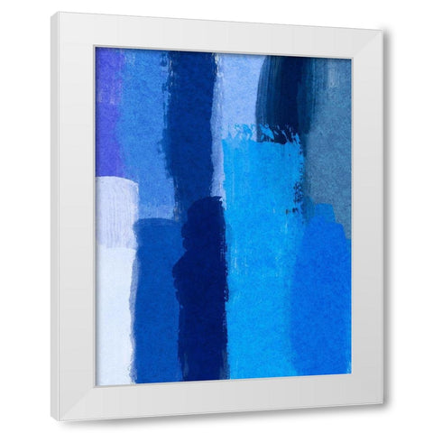 Indigo Run White Modern Wood Framed Art Print by Prime, Marcus