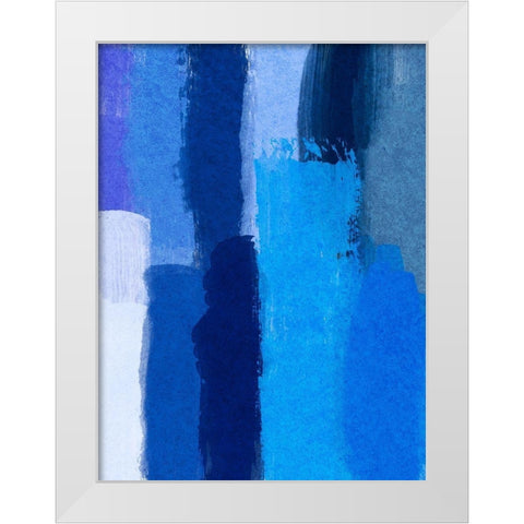 Indigo Run White Modern Wood Framed Art Print by Prime, Marcus