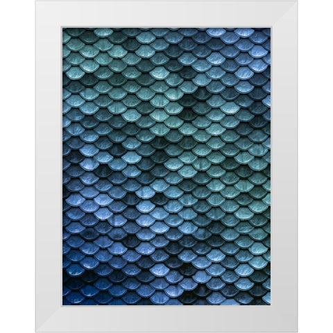 Mermaid Embrace White Modern Wood Framed Art Print by Prime, Marcus