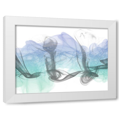 Crossing Streams White Modern Wood Framed Art Print by Prime, Marcus