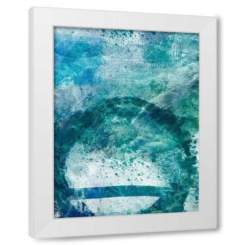 Distressed Ocean 1 White Modern Wood Framed Art Print by Prime, Marcus