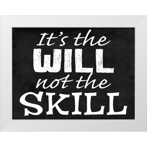 Will Skill 2 White Modern Wood Framed Art Print by Prime, Marcus