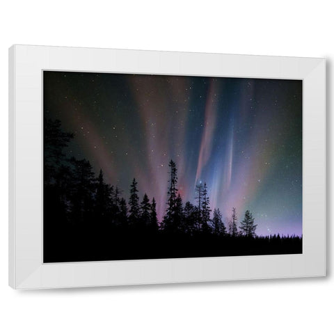 Borealis Dreams 4 White Modern Wood Framed Art Print by Prime, Marcus