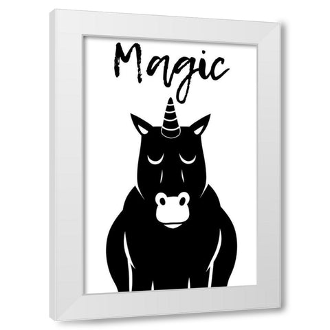 Magical Friend White Modern Wood Framed Art Print by Prime, Marcus