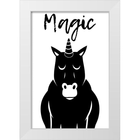 Magical Friend White Modern Wood Framed Art Print by Prime, Marcus