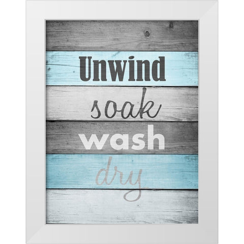 Tub Time 2 White Modern Wood Framed Art Print by Prime, Marcus