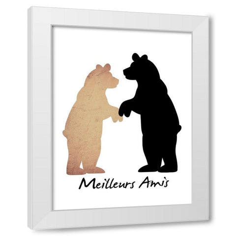Best Friends 1 White Modern Wood Framed Art Print by Prime, Marcus