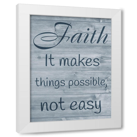 Faithful Possibilities White Modern Wood Framed Art Print by Prime, Marcus