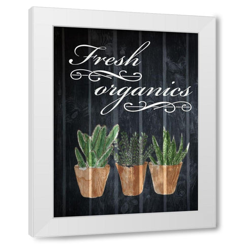 Fresh Organics 1 White Modern Wood Framed Art Print by Prime, Marcus