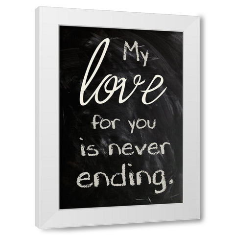 Never Ending 1 White Modern Wood Framed Art Print by Prime, Marcus