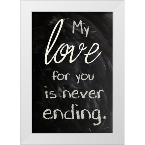 Never Ending 1 White Modern Wood Framed Art Print by Prime, Marcus