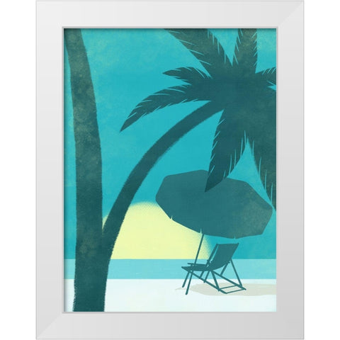 Coastal Fun 3 White Modern Wood Framed Art Print by Prime, Marcus