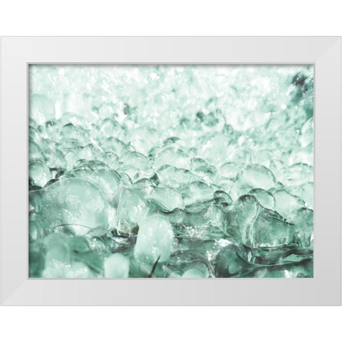 Bubbly Mint 1 White Modern Wood Framed Art Print by Prime, Marcus