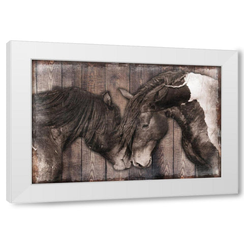 Loving Snuggles 1 White Modern Wood Framed Art Print by Prime, Marcus