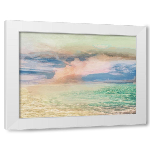 Beach Abstract 1 White Modern Wood Framed Art Print by Prime, Marcus