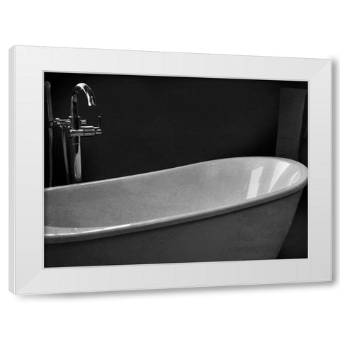 Twilight Bathroom 2 White Modern Wood Framed Art Print by Prime, Marcus