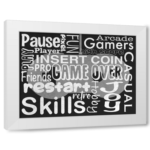 Gaming Love 1 White Modern Wood Framed Art Print by Prime, Marcus